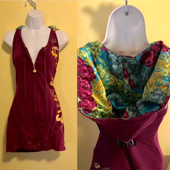 Dereon Dresses & Skirts - Dereon  Sleeveless Hoodie Size Juniors Medium